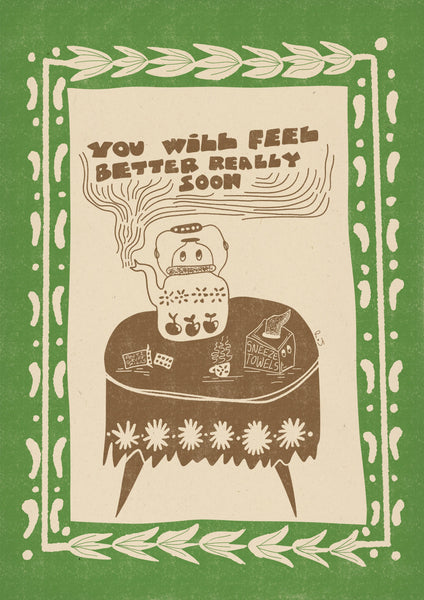 Feel Better Soon A6 Greeting Card - Rebecca Joy Ltd