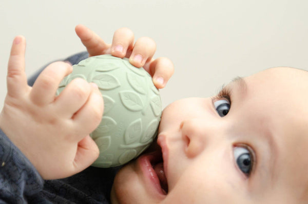 Green Leaf Natural Rubber Sensory Ball Set - Natruba