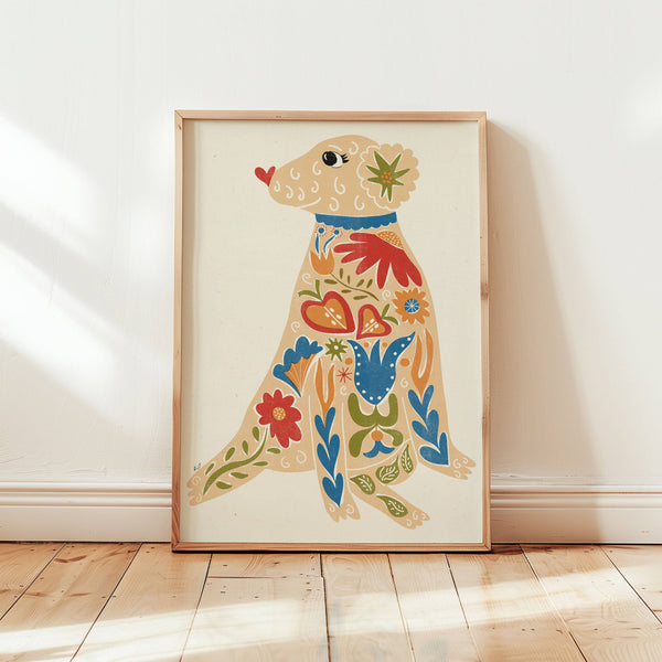 Groovy Dog A5 Print - Rebecca Joy Ltd