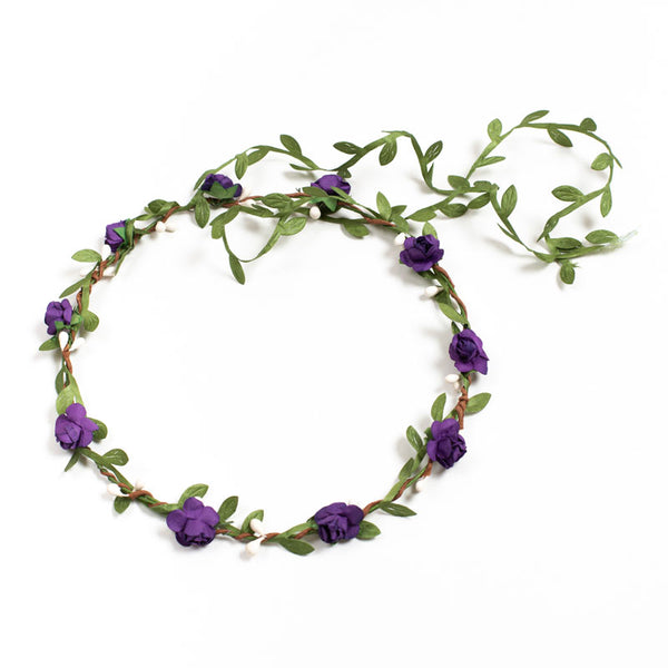 Leaf & Flower Crown - Assorted Colours