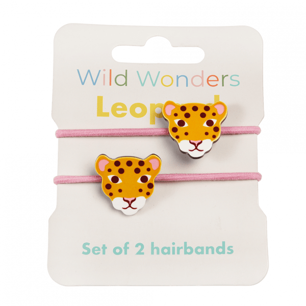 Wild Wonders Leopard Hair Bands - Rex London