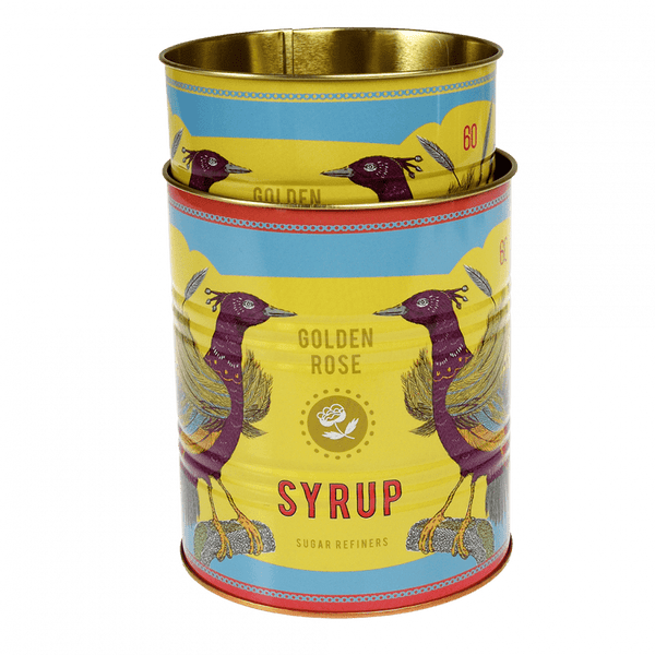 Golden Rose Syrup Storage Tins (Set of 2) - Rex London