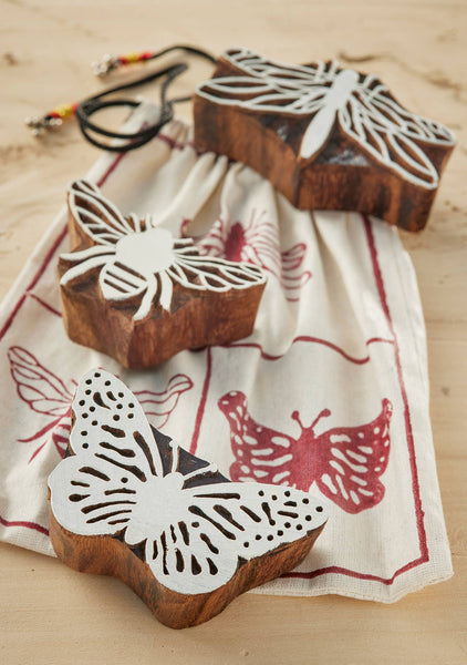 Insect Printing Blocks In Bag - Namaste