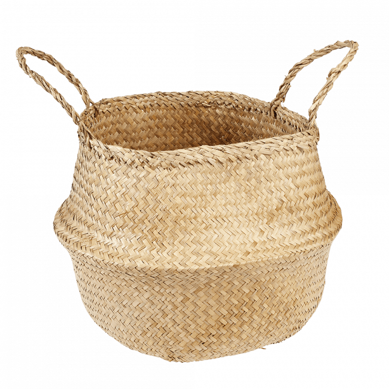 Natural Medium Seagrass Belly Basket - Rex London