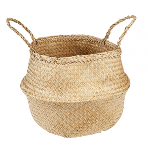 Natural Medium Seagrass Belly Basket - Rex London