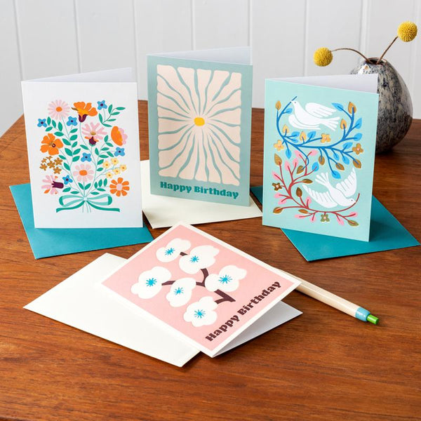 Flower Power Birthday Card - Rex London