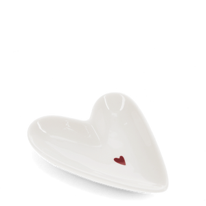 Mini Heart Glossy Ceramic Trinket Dish - Rex London