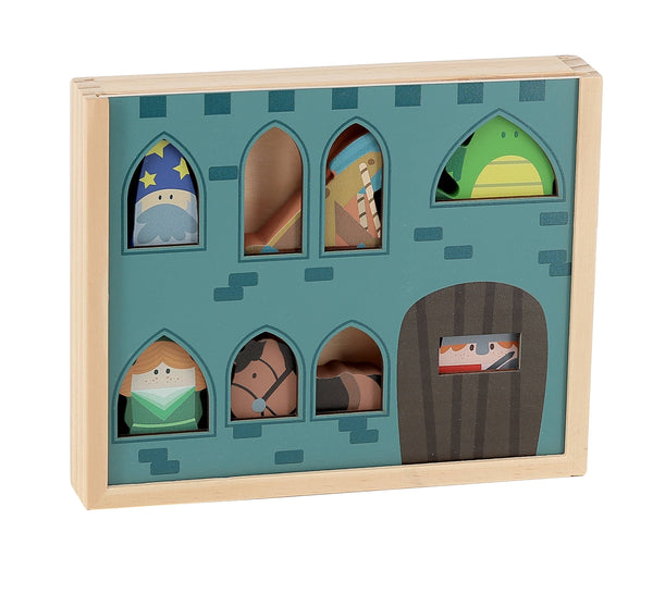 Wooden Castle Playset with Figures - Vilac