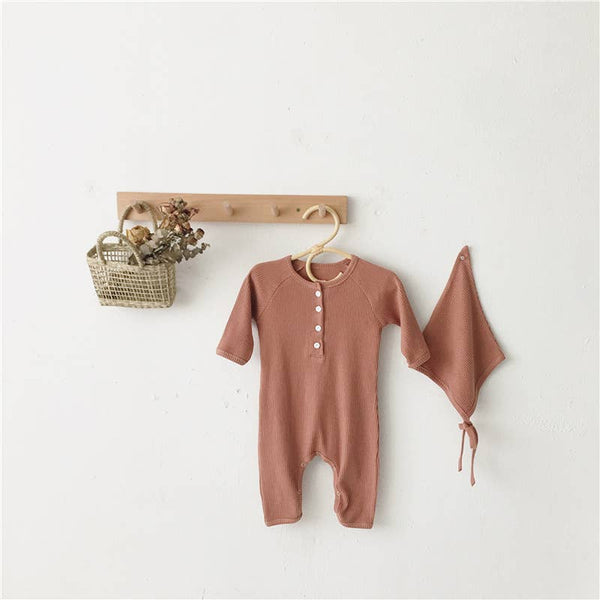 Earth Romper with Hat - 6-12 Months - Mama Siesta