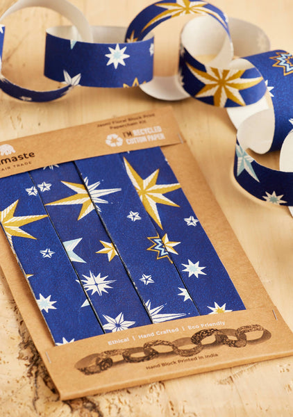 Celestial Block Print Paperchain Kit - Namaste