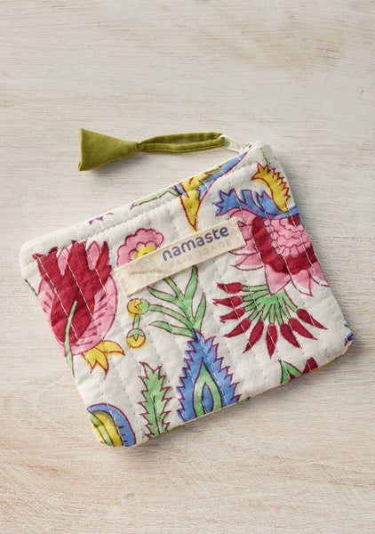 Shvanthi Block Print Coin Purse - Namaste