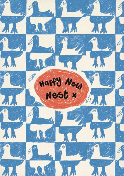 Happy New Nest A6 Greeting Card - Rebecca Joy Ltd