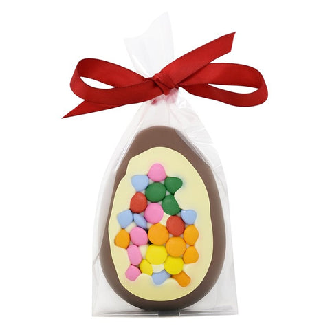 Milk Chocolate Mini Easter Egg with Candy Beans - Cocoba Chocolate