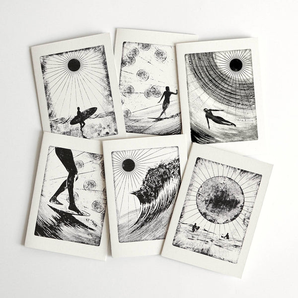 Chasing Waves Greeting Card - Luke Holcombe Studio
