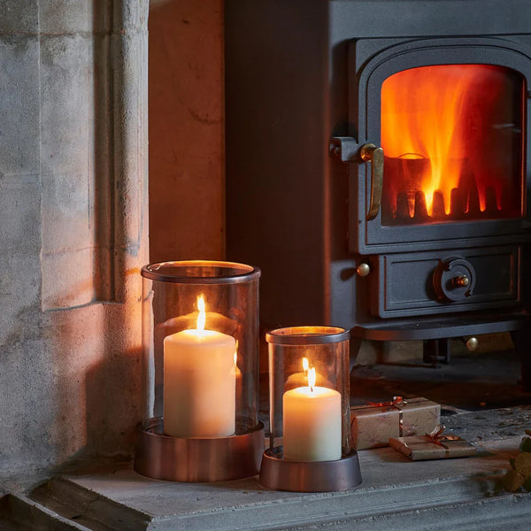 Hampton Hurricane Lantern in Copper - Ivyline