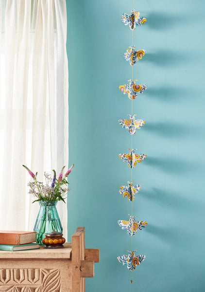 Sunflower Bee Block Print Garland - Namaste