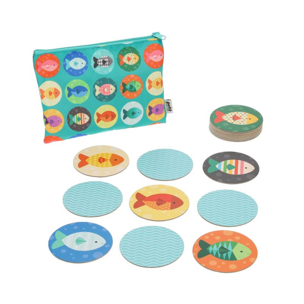 Gone Fishing Matching Game on-the-go - Petit Collage