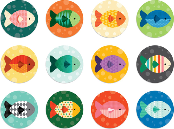 Gone Fishing Matching Game on-the-go - Petit Collage