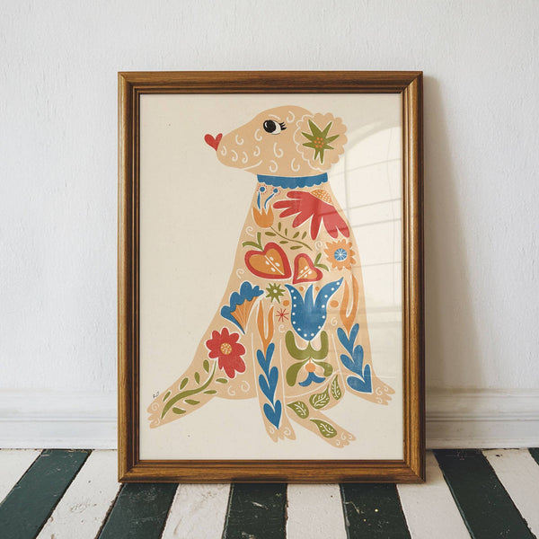 Groovy Dog A5 Print - Rebecca Joy Ltd