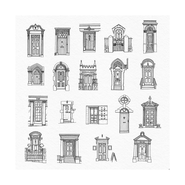 40 Front Doors of Frome, Limited Edition Print  - Michael Paul Lewis