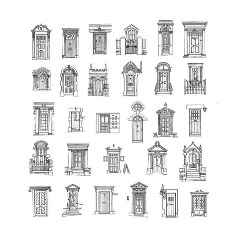 40 Front Doors of Frome, Limited Edition Print  - Michael Paul Lewis