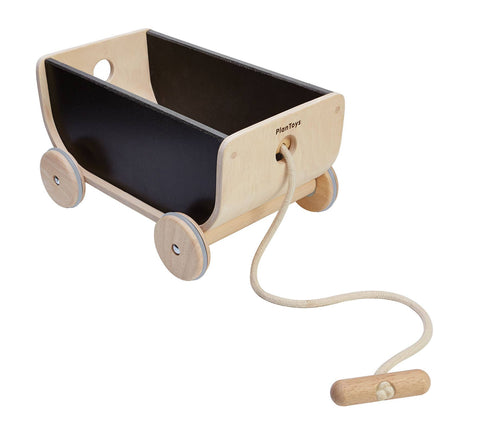 Black Wagon - Wooden Pull Along Toy