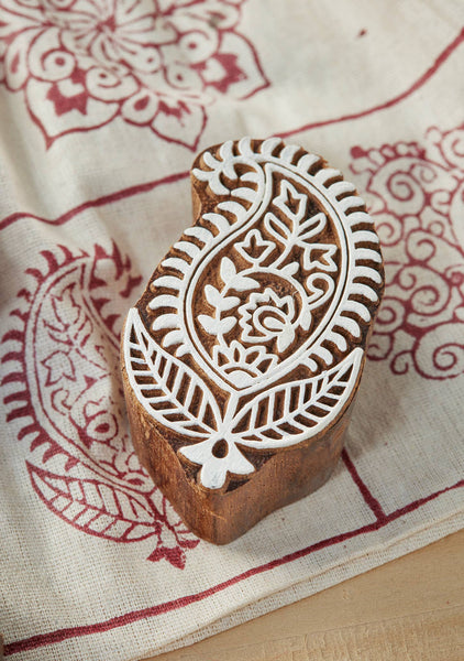 Floral Printing Blocks In Bag - Namaste