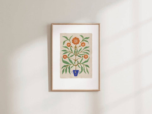 Healing Marigold Print A5 Print - Summer Moon Studio
