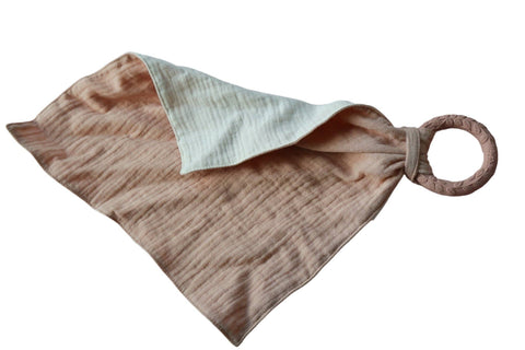 Rose Comforter with Teether - Natruba