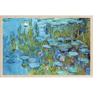 Water Lilies (Nympheas) Wooden Postcard - Claude Monet