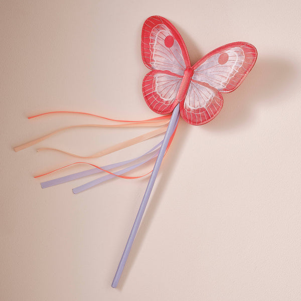 Red and Purple Butterfly Costume Wand - Ginger Ray