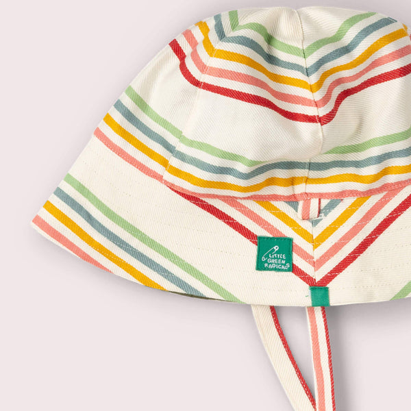 Cream Rainbow Reversible Sunhat - Little Green Radicals