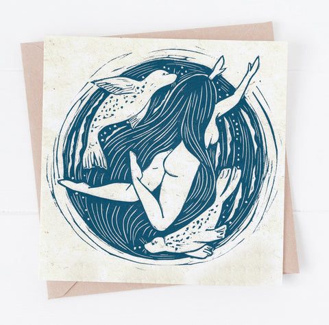 Selkie Greeting Card - Prints by the Bay