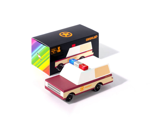 Wooden Sheriff Truck - Candylab Toys