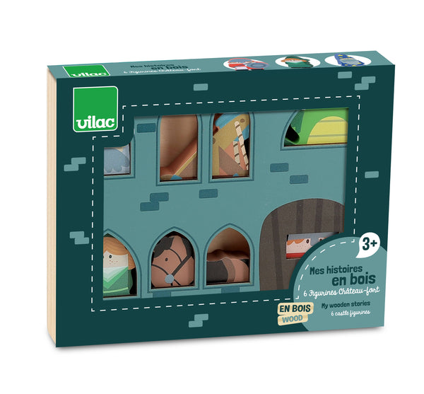 Wooden Castle Playset with Figures - Vilac
