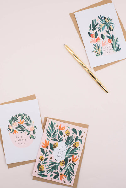 Happy Birthday Babes Greeting Card - Katie Housley