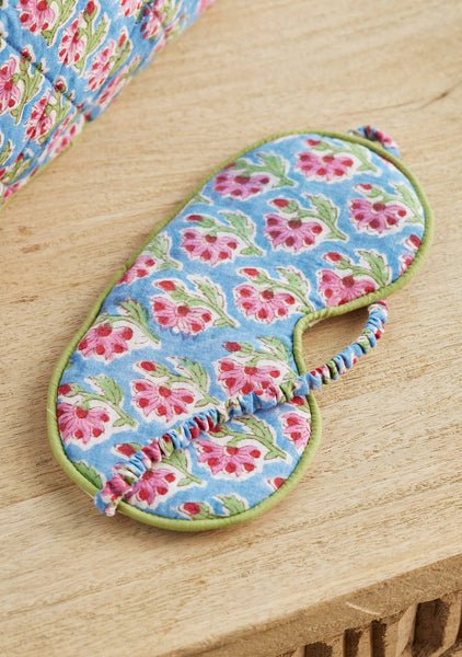 Taruni Shvanthi Reversible Block Print Eye Mask - Namaste