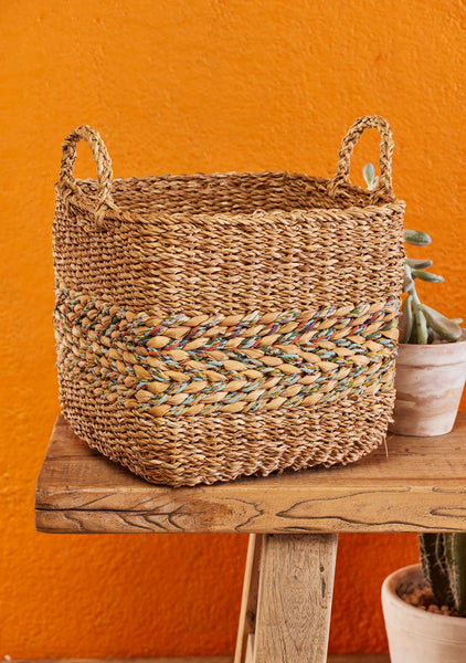 Large square basket - Namaste