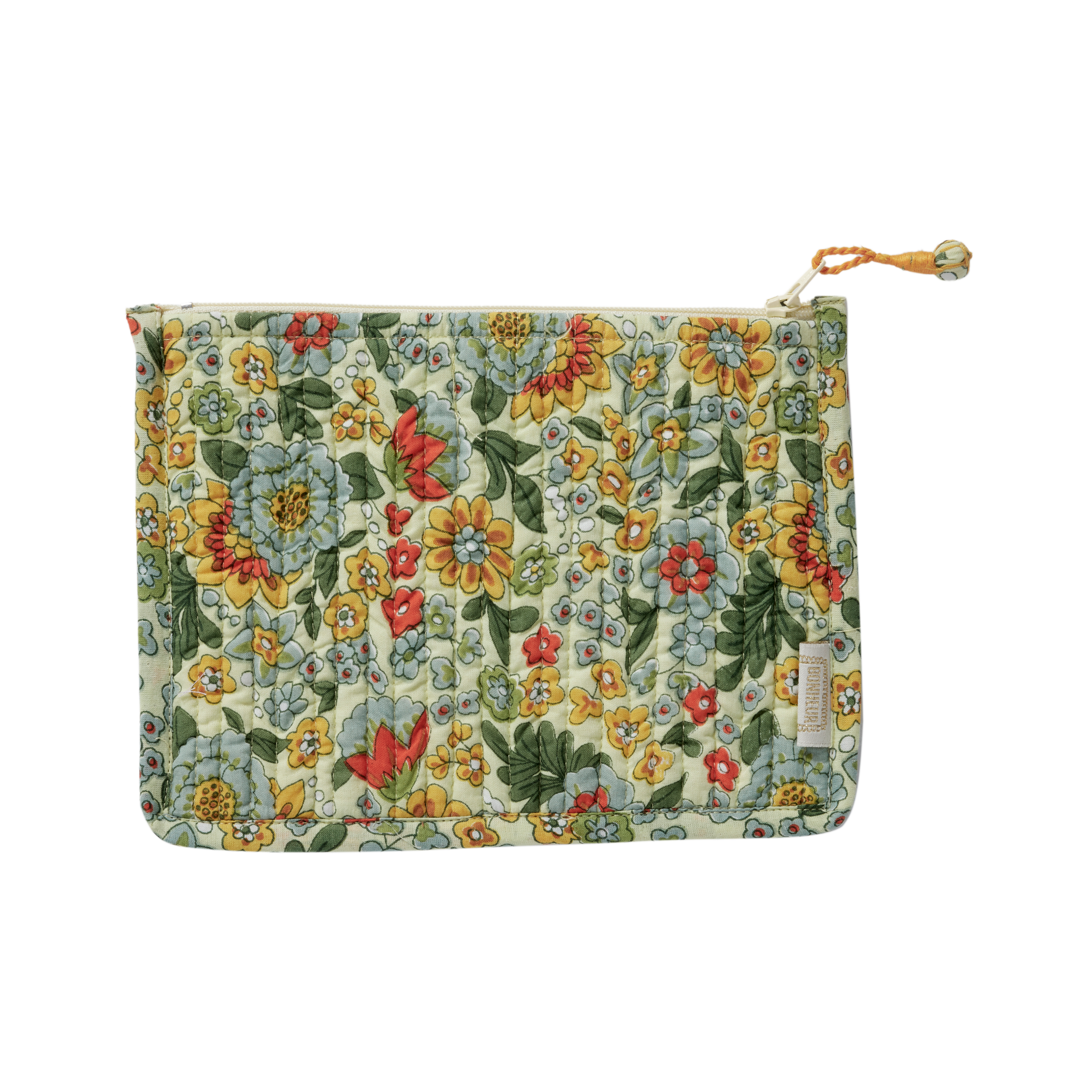 Amaia Lime Cotton Beauty Pouch - Small - Bonheur du Jour Paris