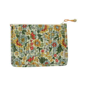 Amaia Lime Cotton Beauty Pouch - Small - Bonheur du Jour Paris