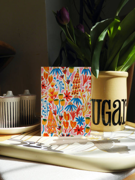 Garden Wildflowers A6 Greeting Card - Rebecca Joy Ltd