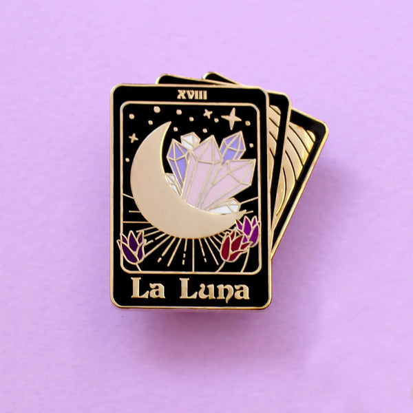 La Luna Enamel Pin - Glitter Punk