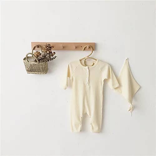 Earth Romper with Hat - 6-12 Months - Mama Siesta