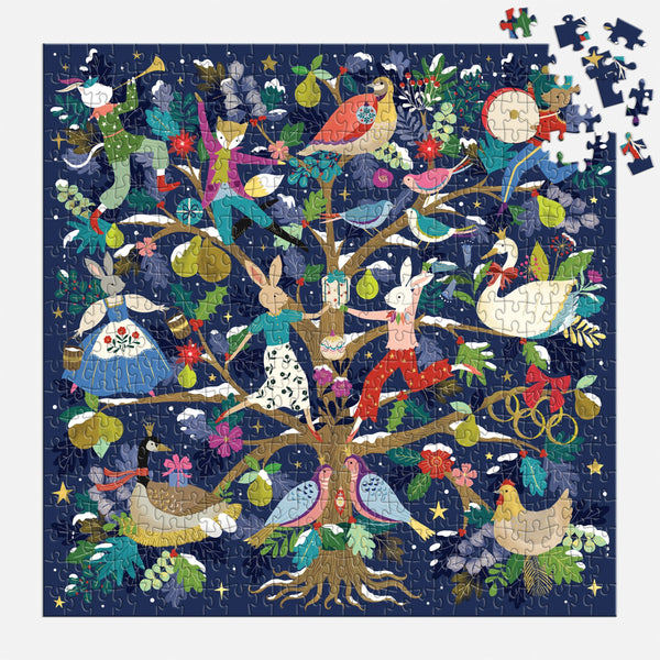 Twelve Days of Joy 500 Piece Foil Puzzle
