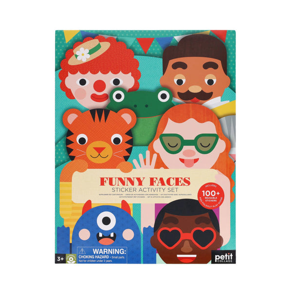 Funny Faces Sticker Activity Set - Petit Collage