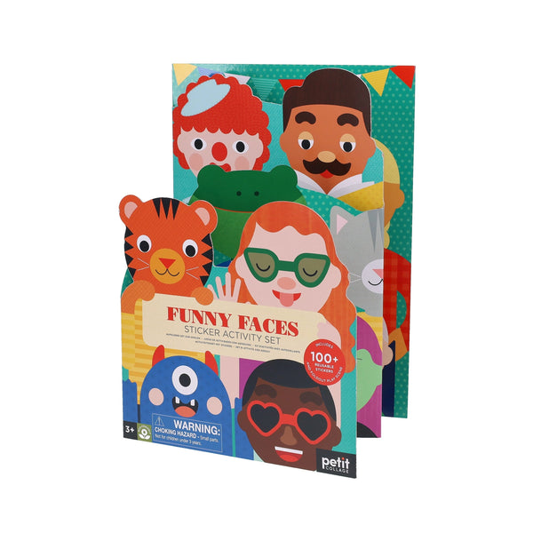 Funny Faces Sticker Activity Set - Petit Collage