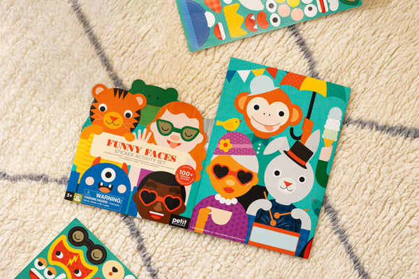 Funny Faces Sticker Activity Set - Petit Collage