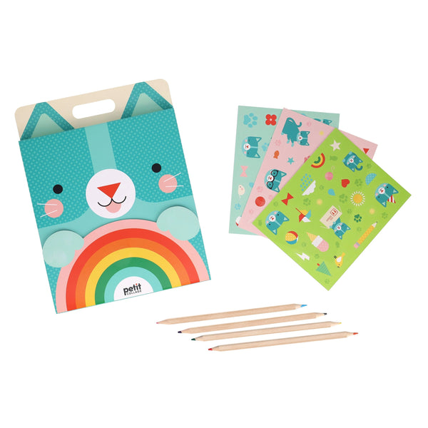 Carry-Along Kitten Sketch Kit - Petit Collage