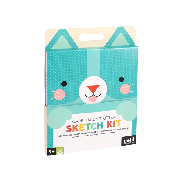 Carry-Along Kitten Sketch Kit - Petit Collage