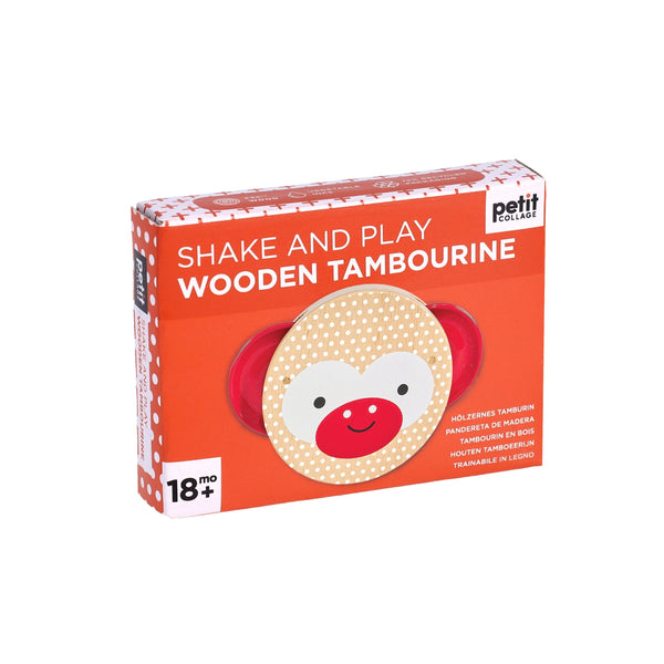 Shake and Play Wooden Tambourine - Petit Collage
